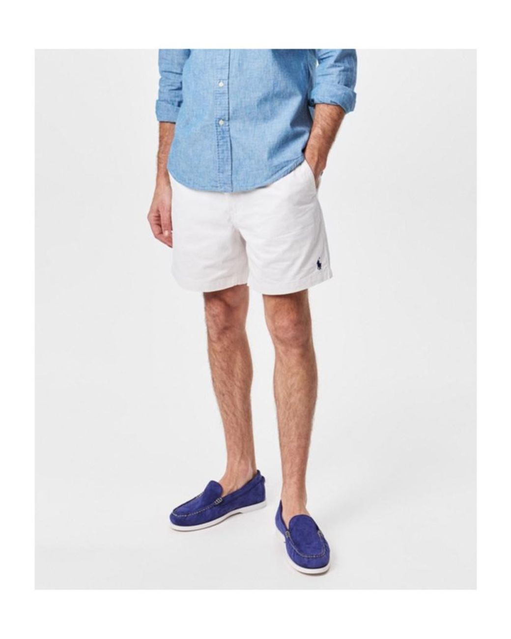Polo Ralph Lauren White Prepster Shorts for men