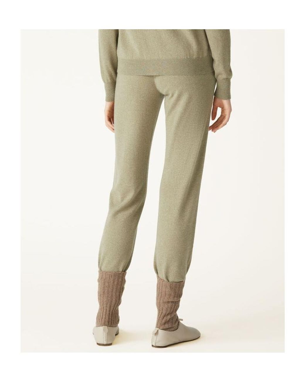 Loro Piana Green Knitted Casual Pants
