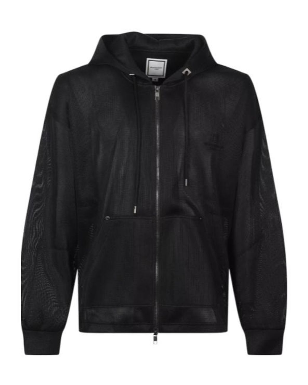 Wooyoungmi Black Zipped Hoodie for men