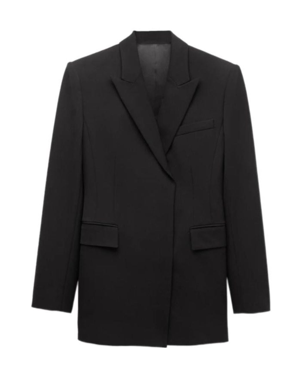 Juun.J Black Long-Sleeved Suit Jacket