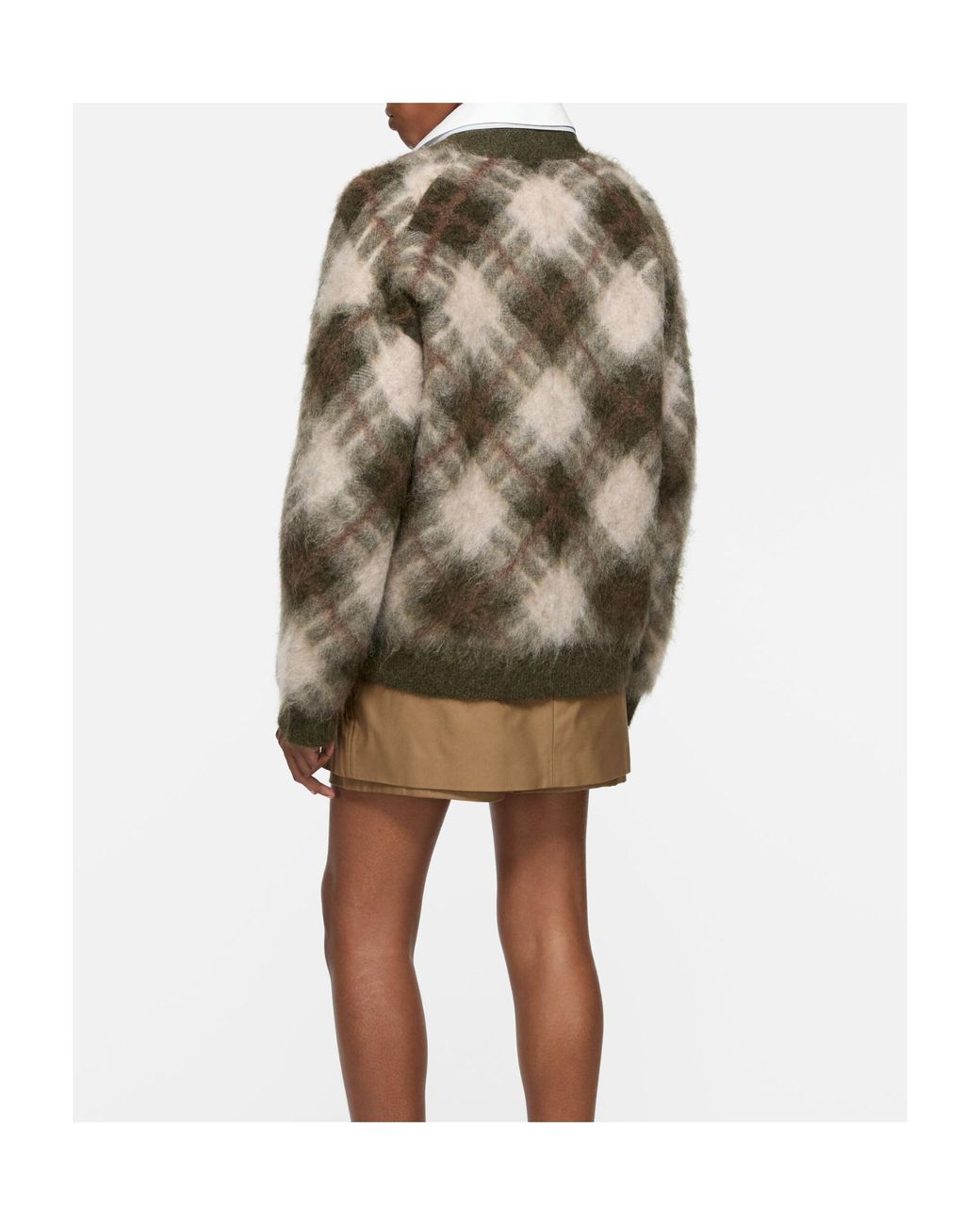 Acne Green V-Neck Cardigan