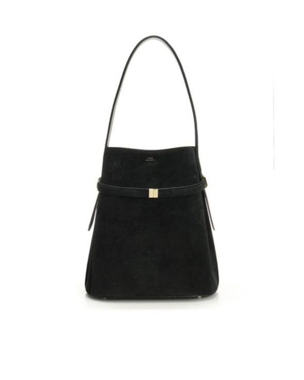 Totême Black Totême Belted Bucket Bag