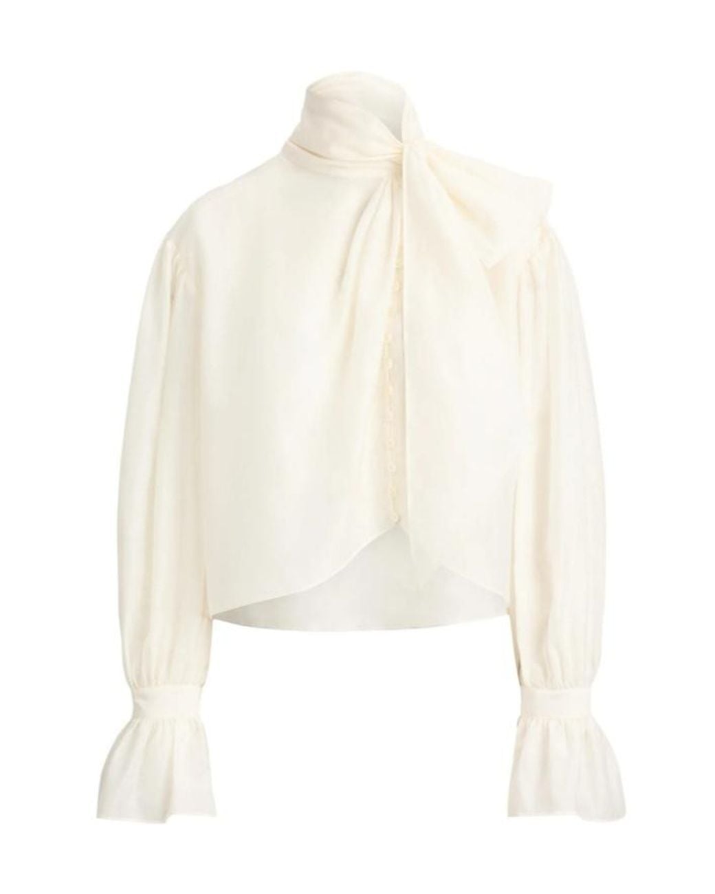 Ralph Lauren White Long-Sleeve Edgar Top