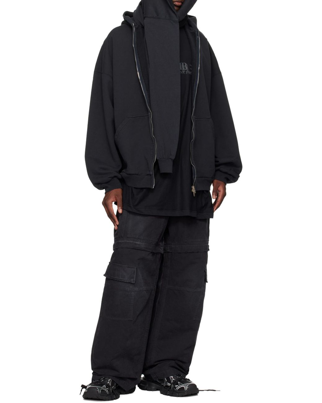 Balenciaga Black Bb Icon Printed T-Shirt for men