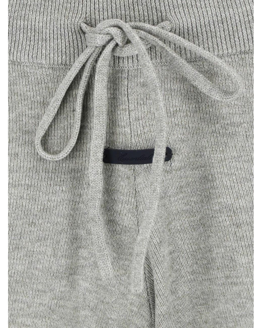 Fear Of God Gray Drawstring Knit Shorts