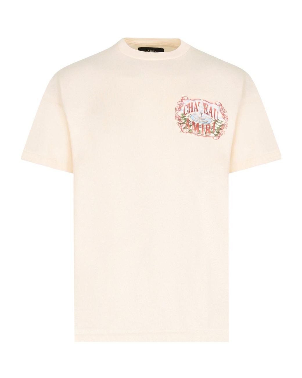 Amiri White Logo-Printed Crewneck T-Shirt for men
