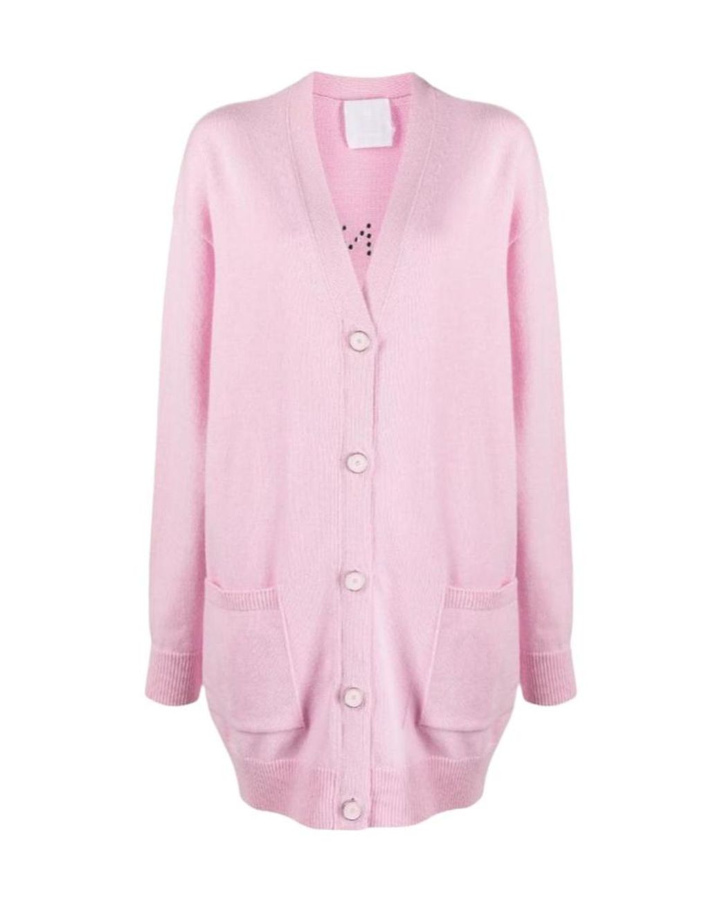 Givenchy Pink Embroidered Studded Wool-Cashmere Cardigan