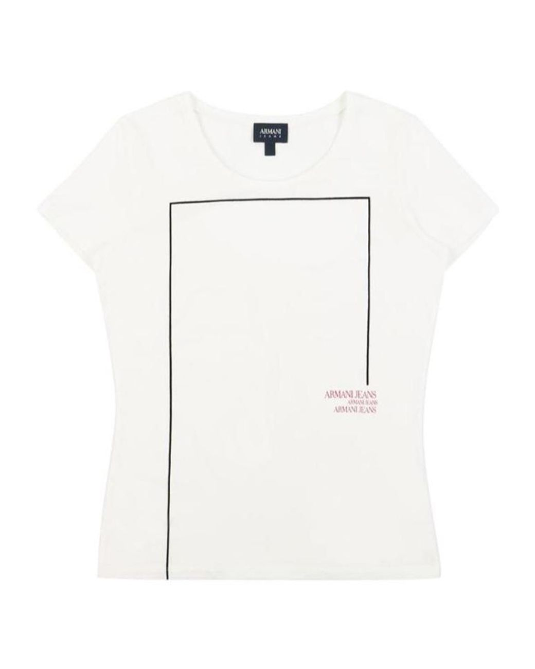 Armani Jeans White Short-Sleeved T-Shirt