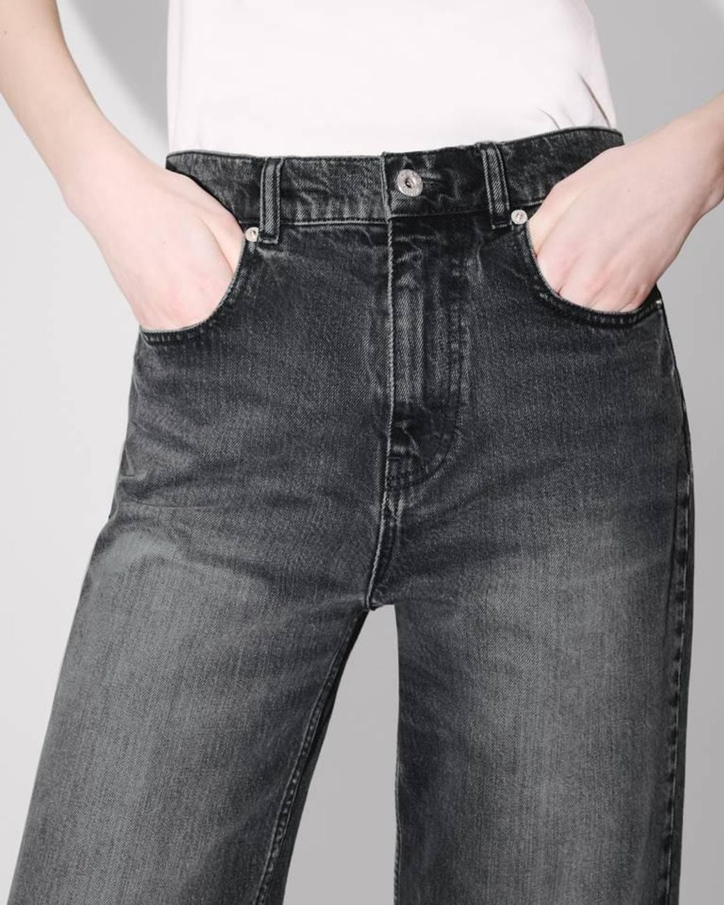 KENZO Gray X Futura 2000' Sumire Cropped Jeans