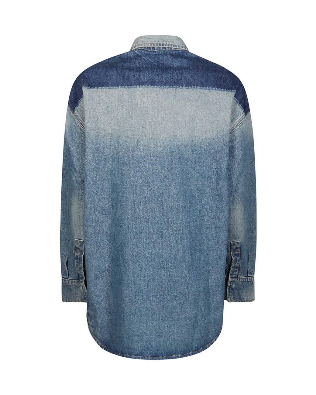 Victoria Beckham Blue Classic-Collar Denim Shirt