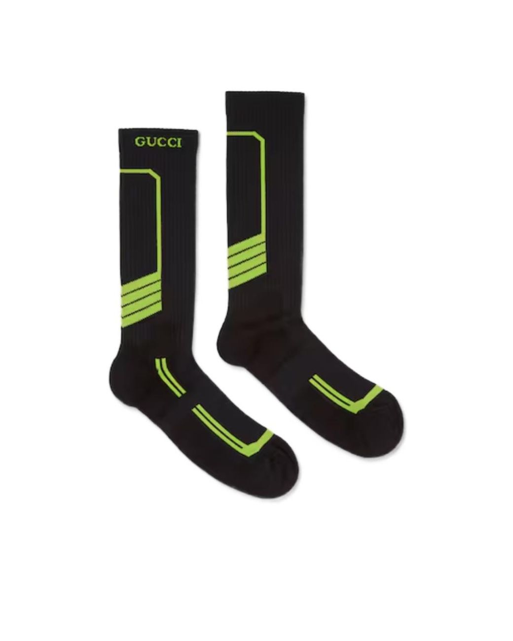 Gucci White Logo Intarsia Socks for men