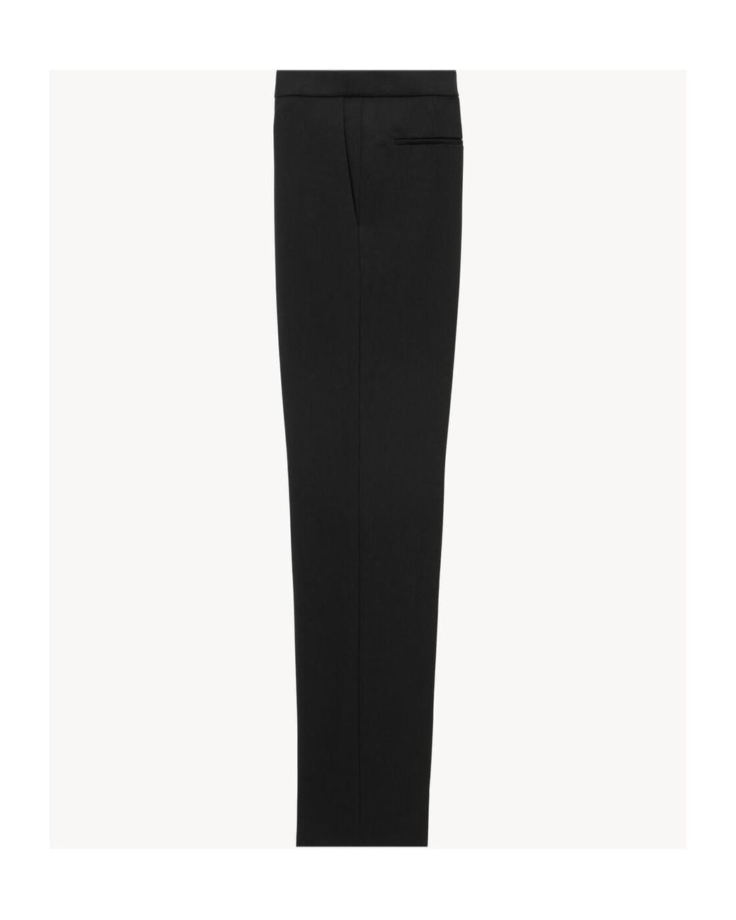 Saint Laurent Black Mid-Rise Slim-Fit Pants for men