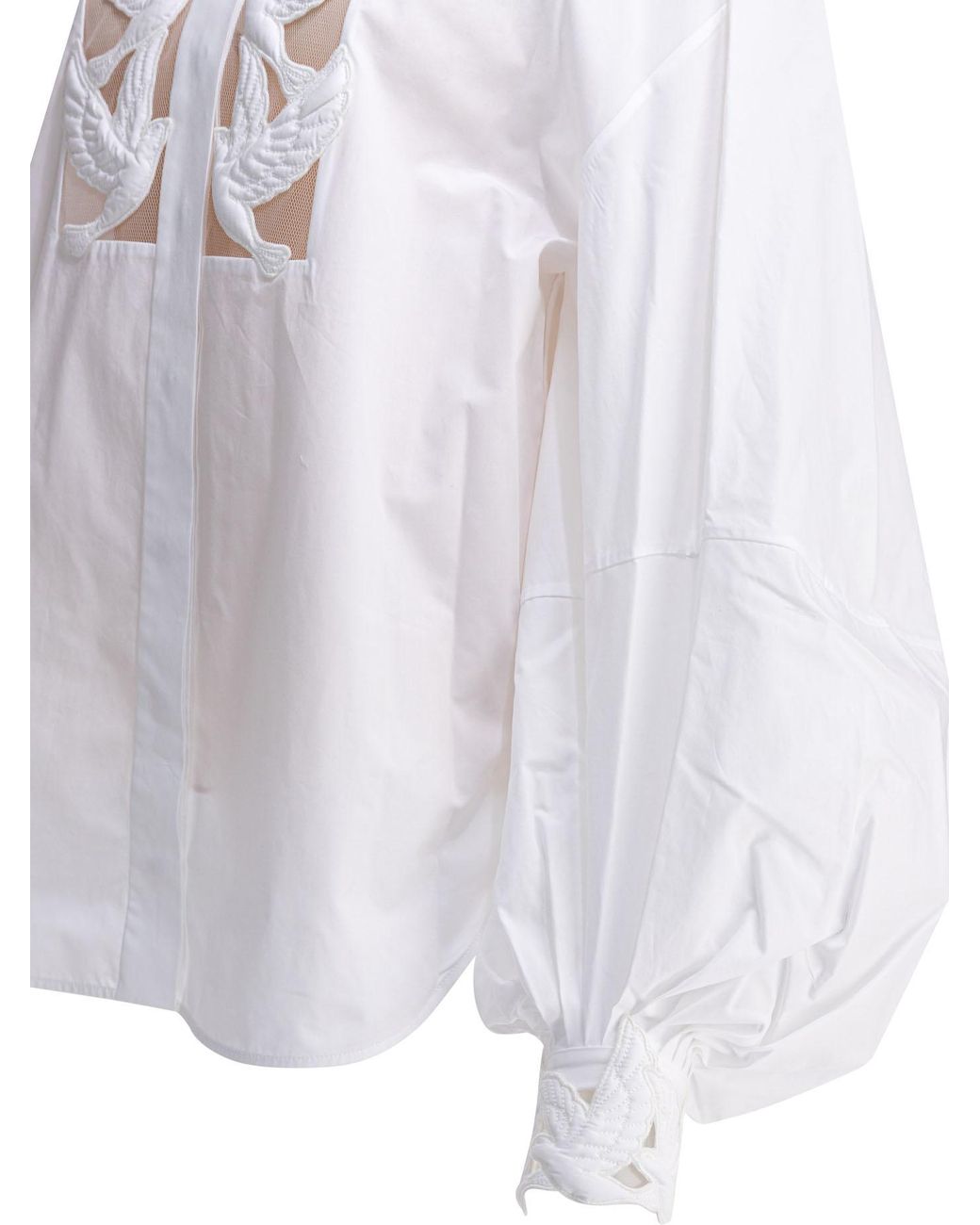 Zimmermann White Luna Applique Blouse