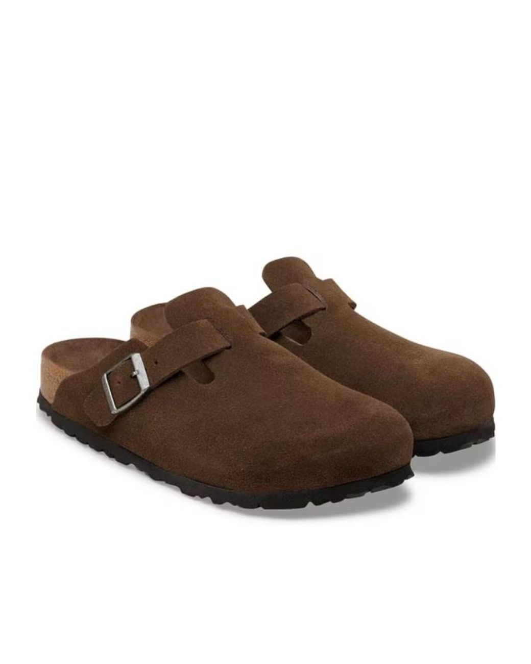 Birkenstock Brown Boston Buckled Mules for men