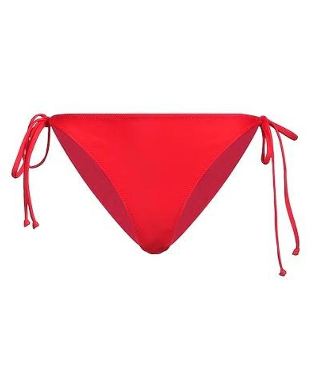 Ganni Red Solid Color Bikini Bottoms