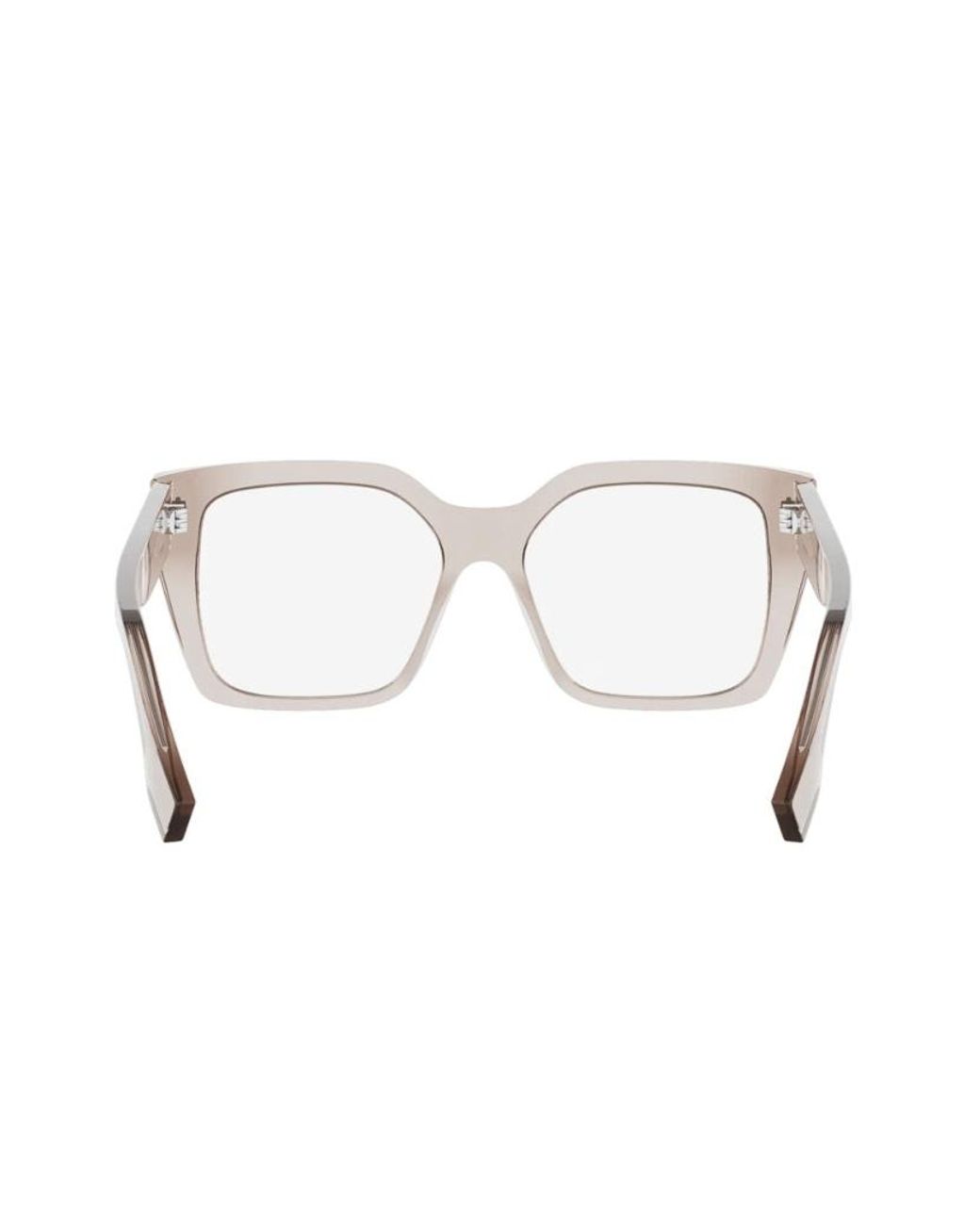 Fendi White Eyewear Square Frame Glasses for men