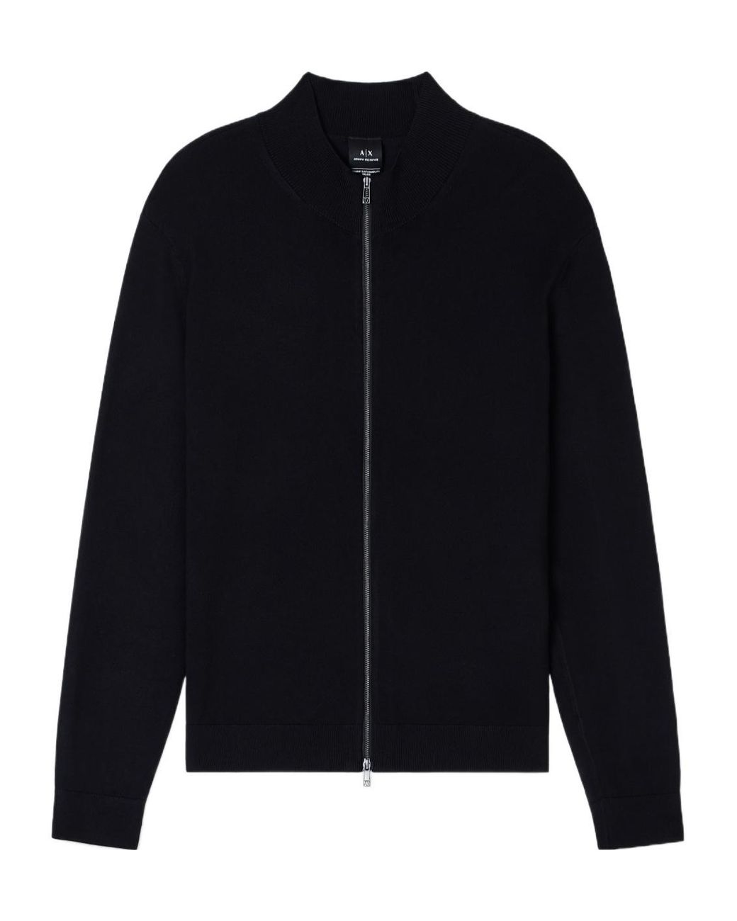 ARMANI EXCHANGE Blue Zip-Up Cardigan for men