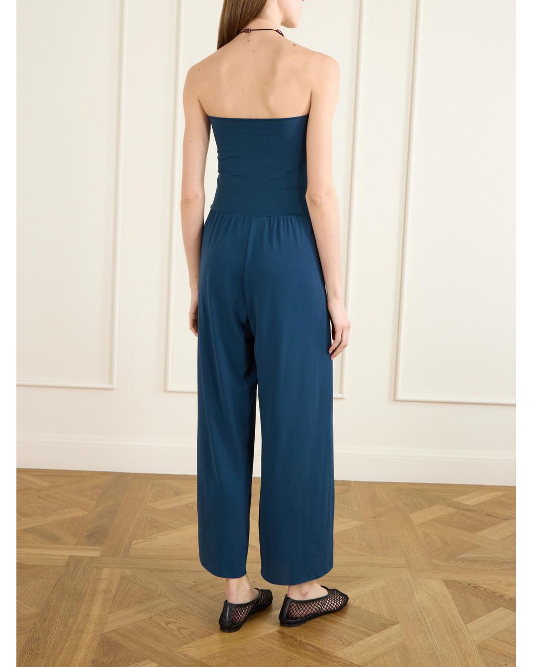Eres Blue Stretch-Jersey Jumpsuit