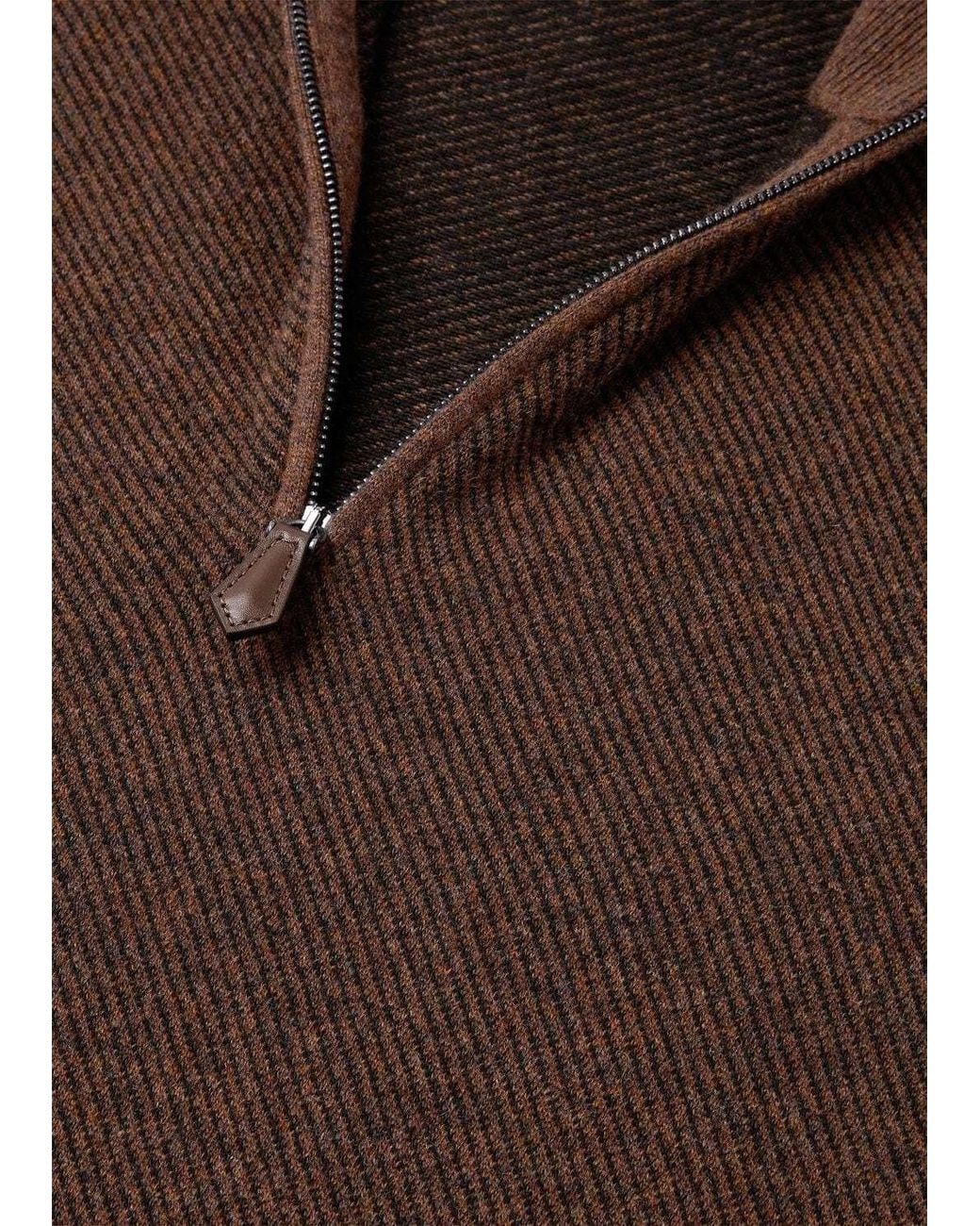 Loro Piana Brown Roadster Sweater for men