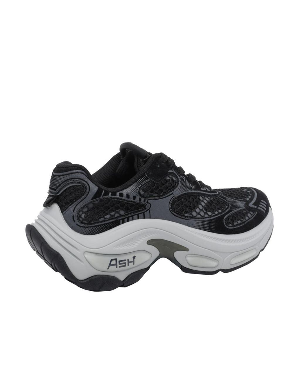 Ash Black Round-Toe Sneakers