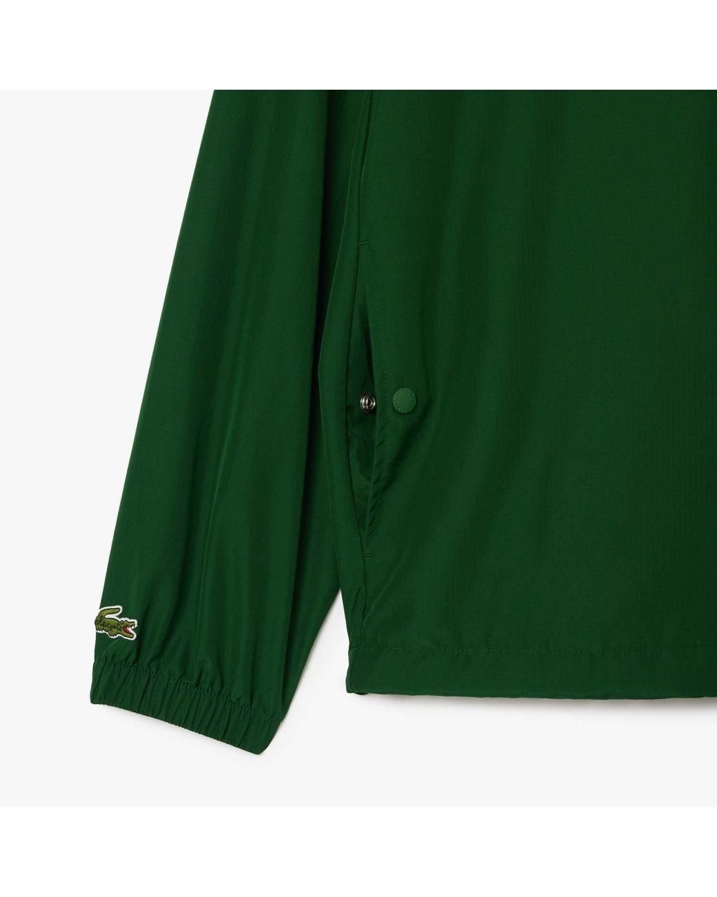 Lacoste Green Lightweight Showerproof Ripstop Coach Jacket for men