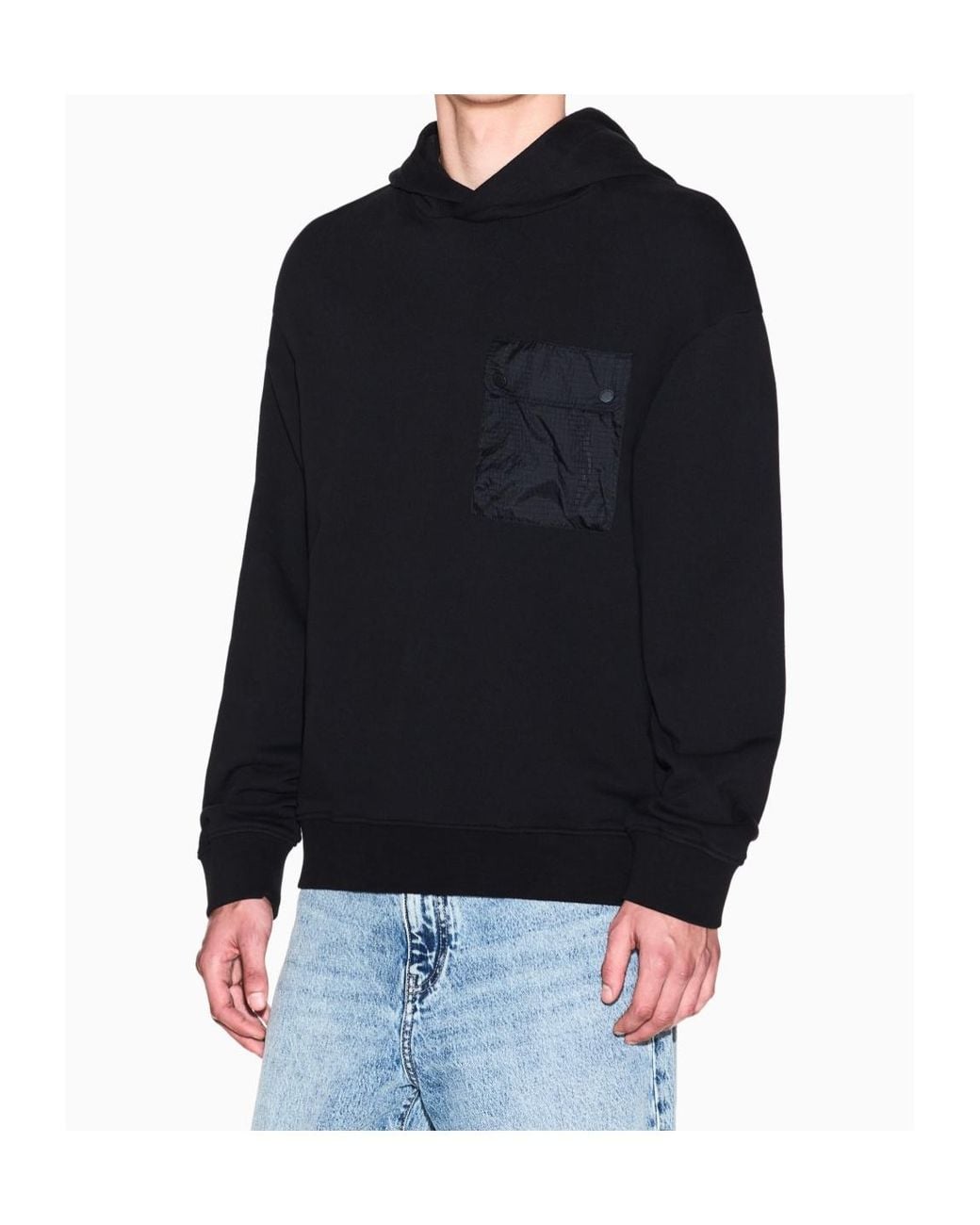 ARMANI EXCHANGE Blue Pocket Zip Sweatshirt for men