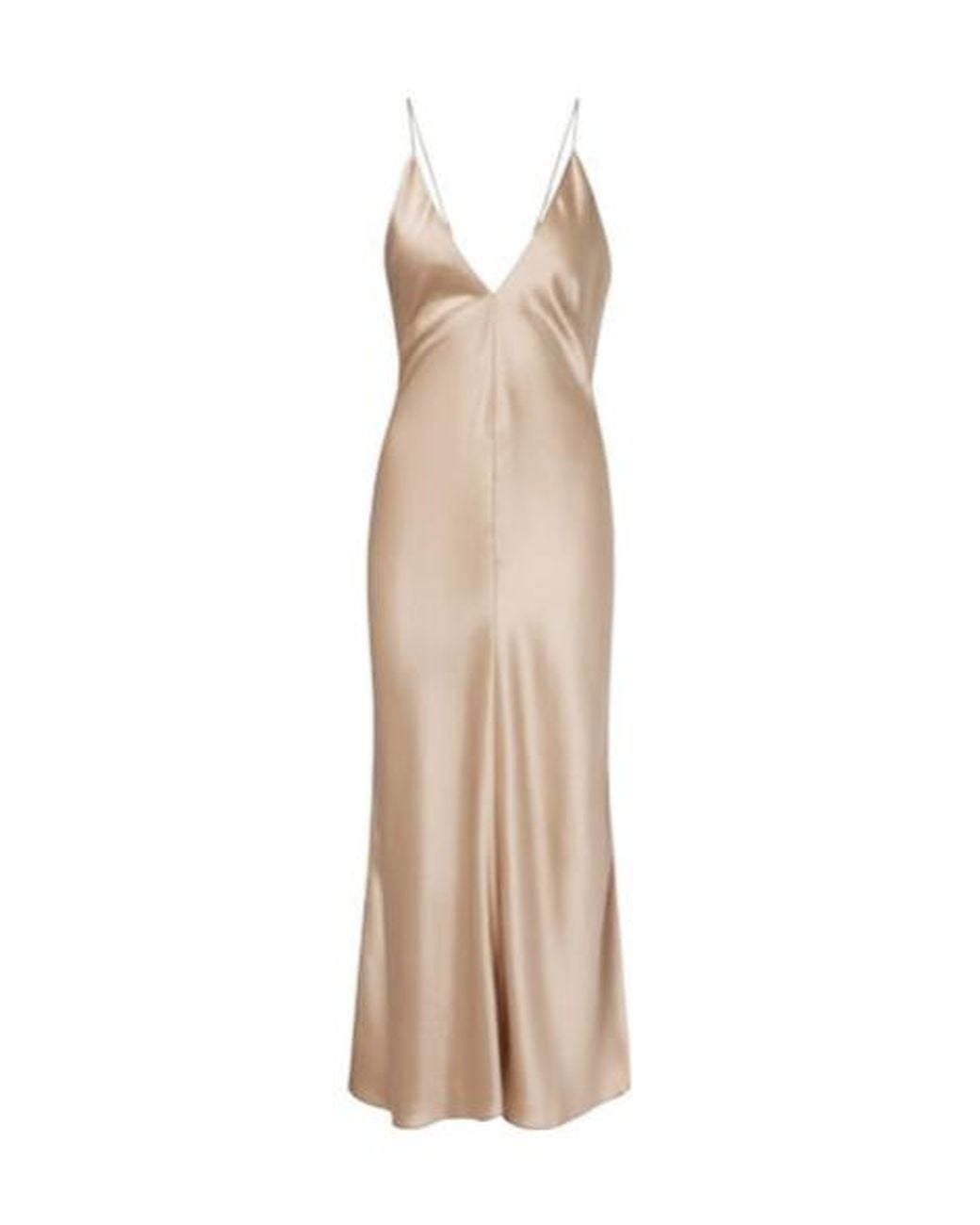 Leset Natural Satin Slip Dress