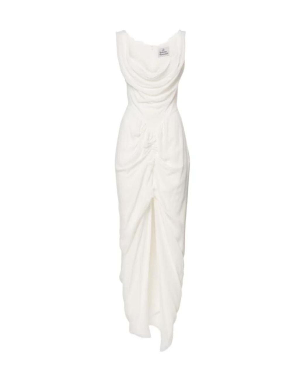 Vivienne Westwood White Bridal Panther Gathered Corset Dress