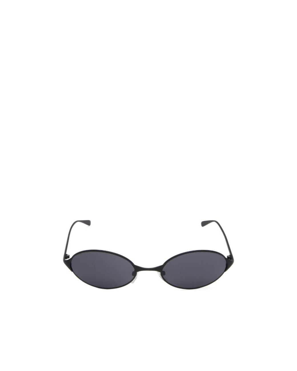 McQueen White Oval Frame Sunglasses