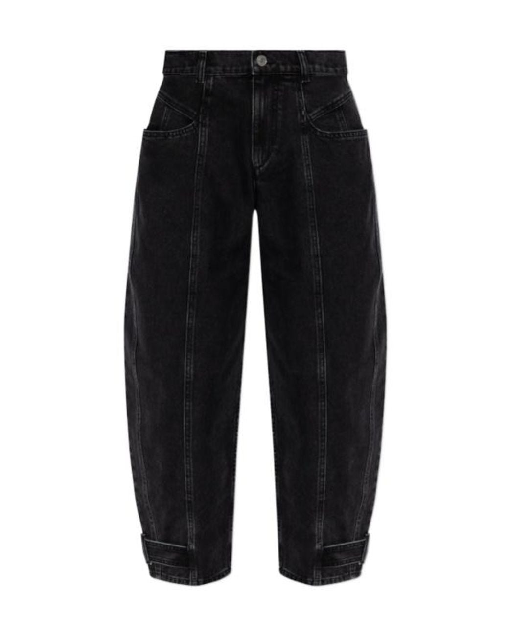 Isabel Marant Black Leja Tapered Jeans