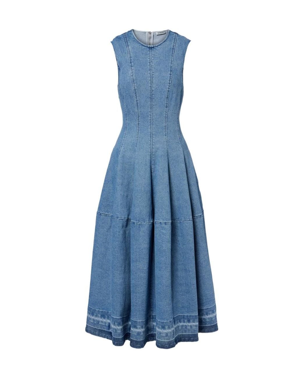 Jonathan Simkhai Blue Bowen Denim Maxi Dress
