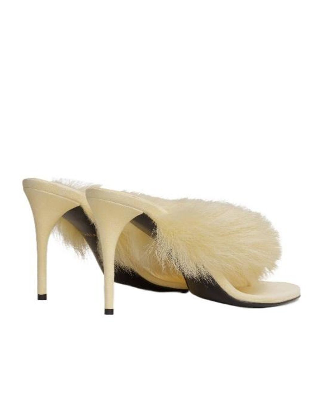 Alaïa Natural Alaïa Heeled Thong Mules