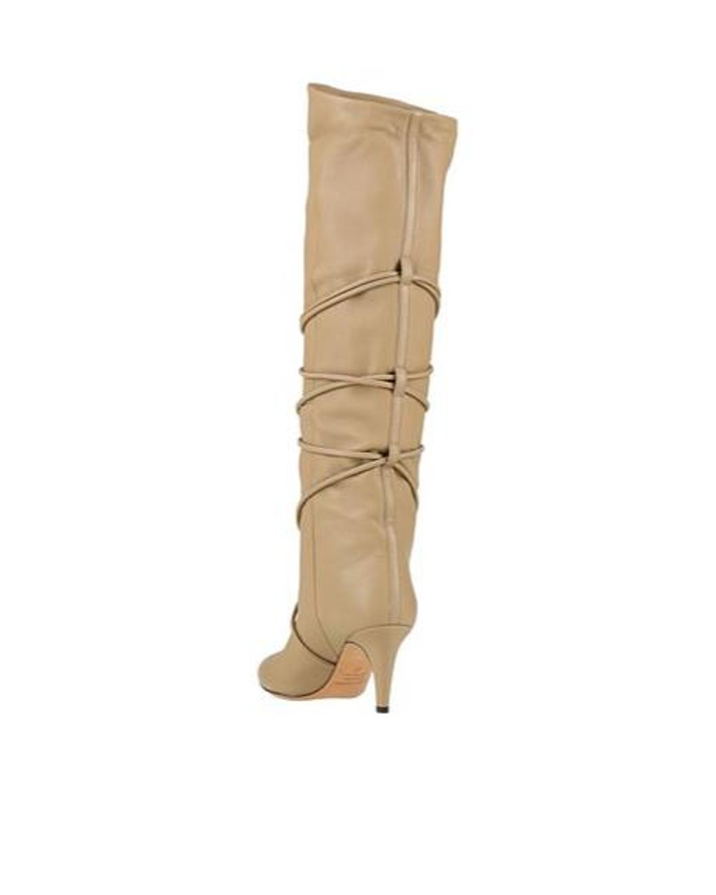 Isabel Marant Natural Solidcolor Pointedtoe Leather Boots