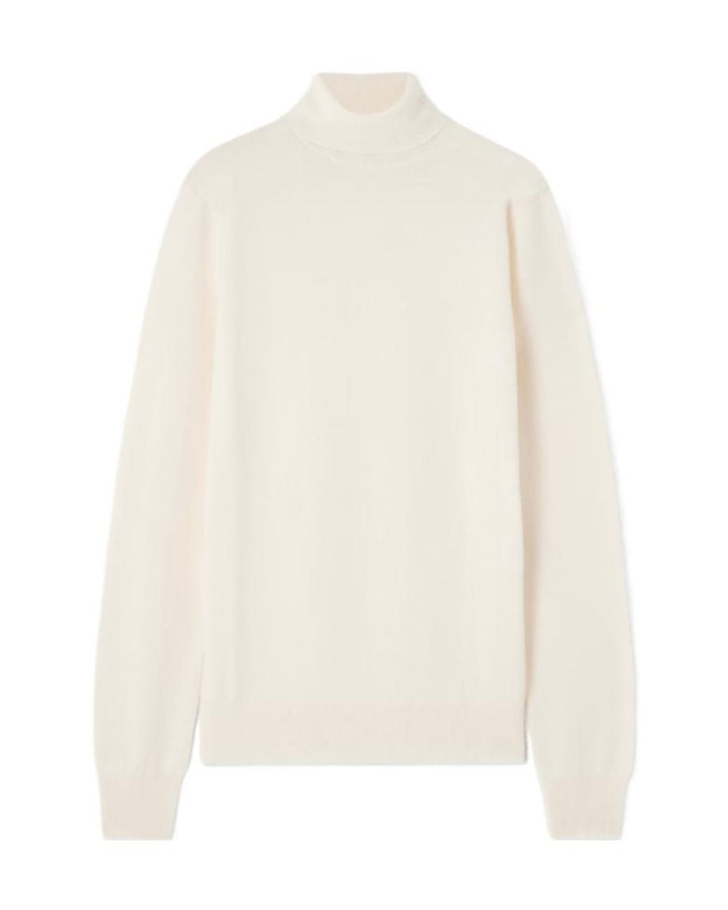 Frankie Shop White Eve Turtleneck Sweater