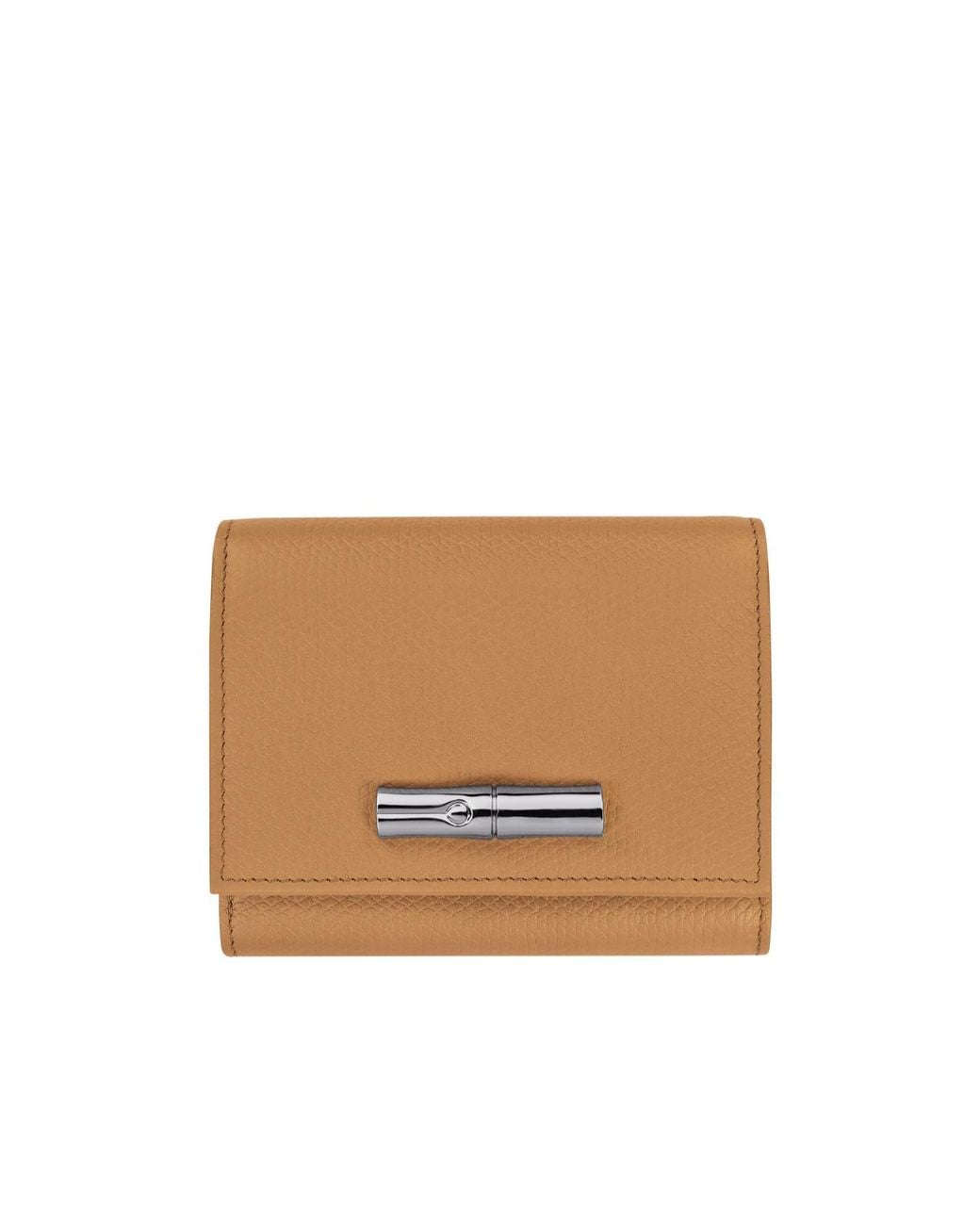 Longchamp White Le Roseau Wallet
