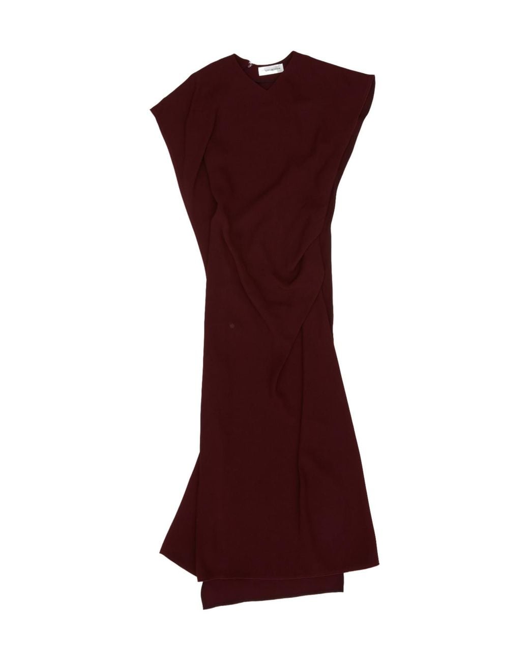 Victoria Beckham Red Victoria Draped Midi Dress
