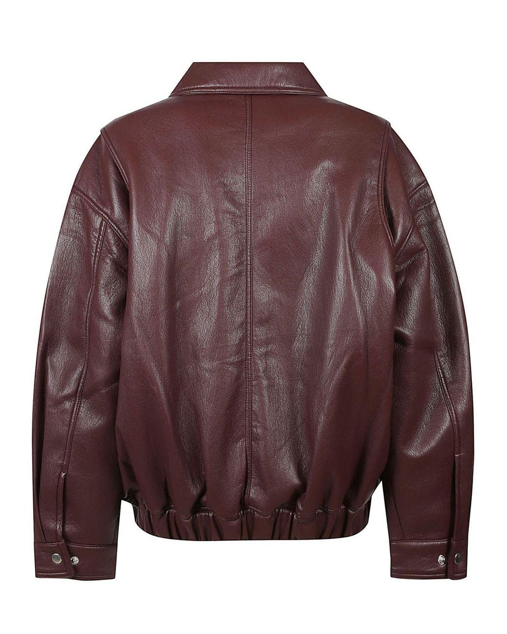Agolde Purple Collared Bomber Jacket