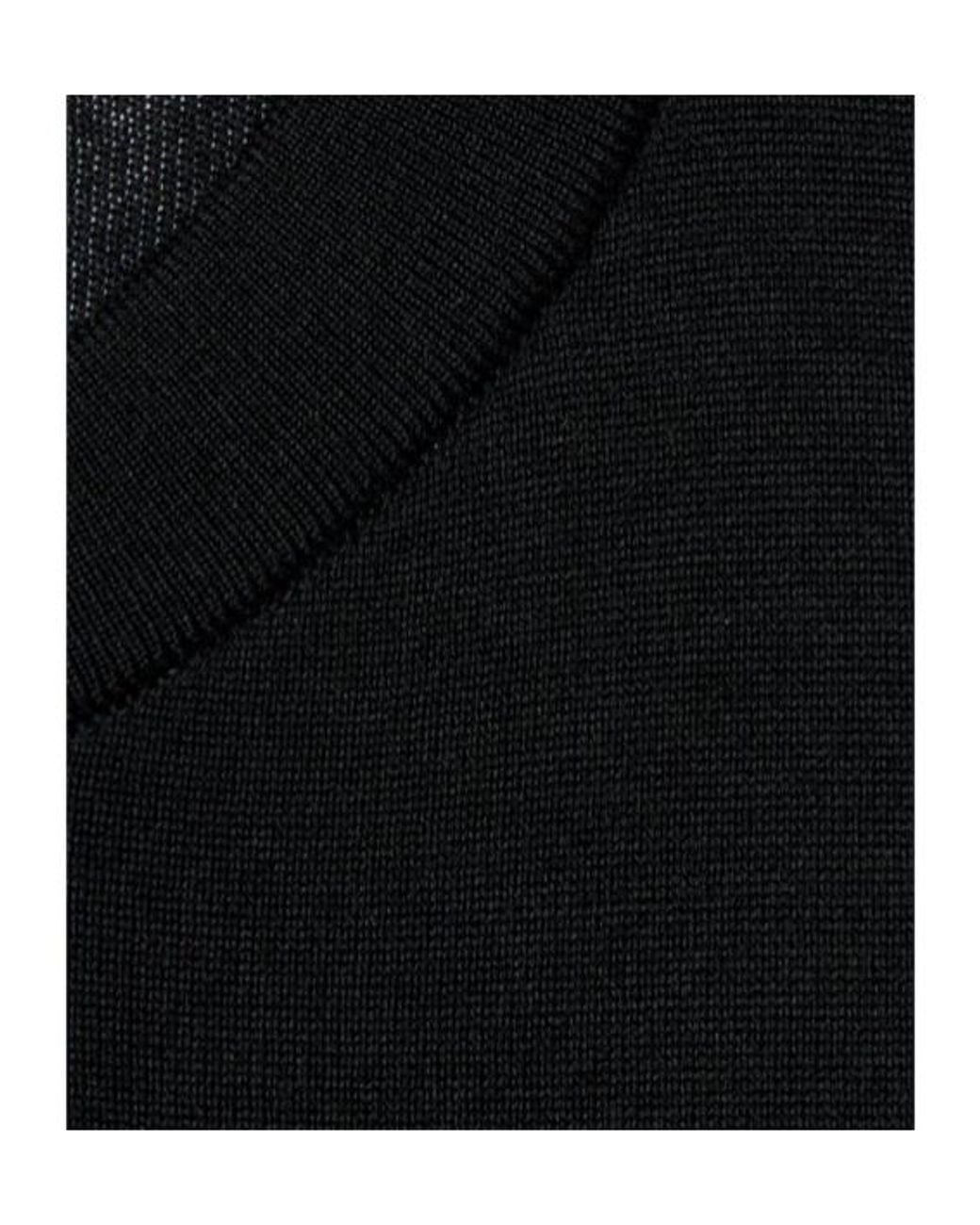Gucci Black Knit Wool Sweater With Embroidery for men