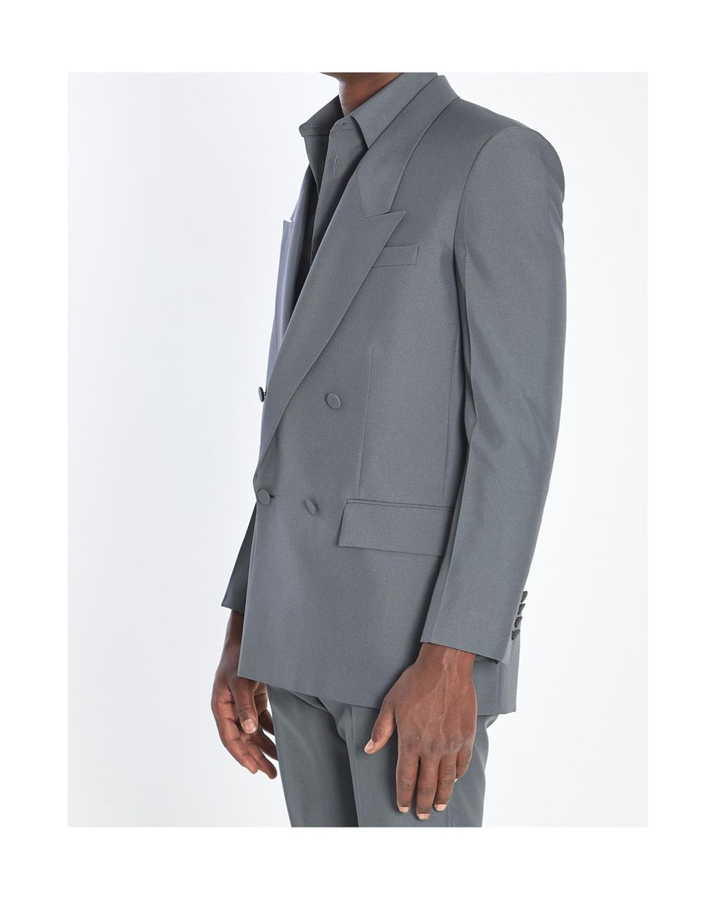Gucci Black Double-Breasted Tailored Jacket for men