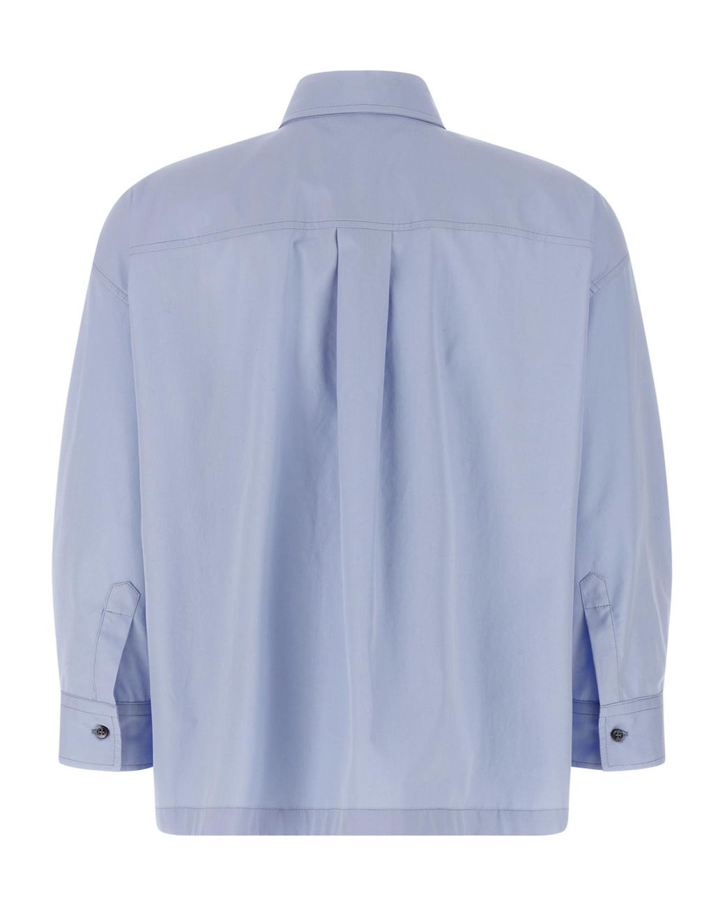 Brunello Cucinelli Blue Chest Pocket Shirt