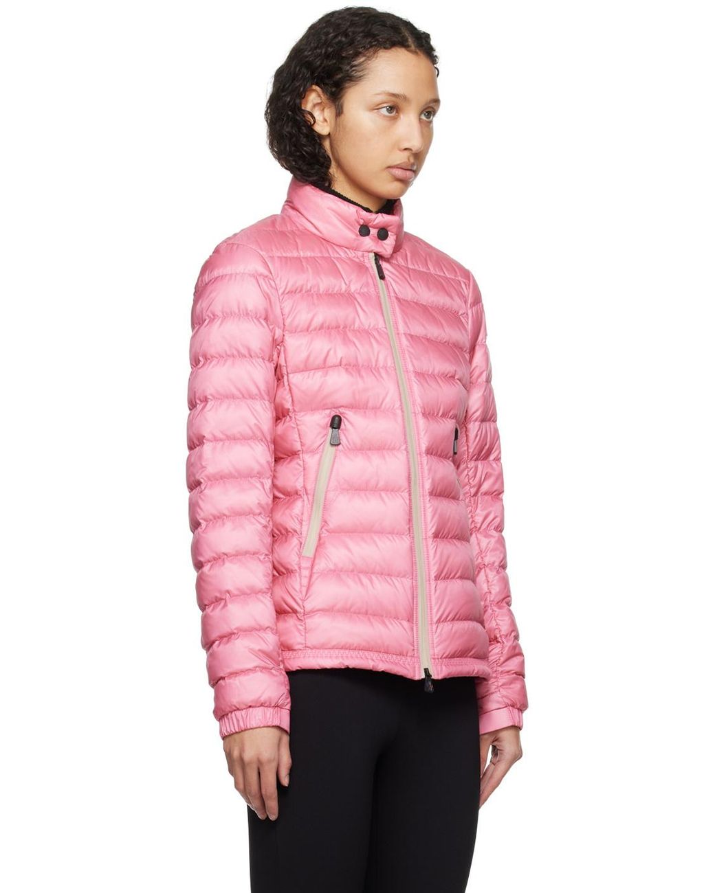 Moncler Pink Grenoble Walibi Padded Zipped Jacket