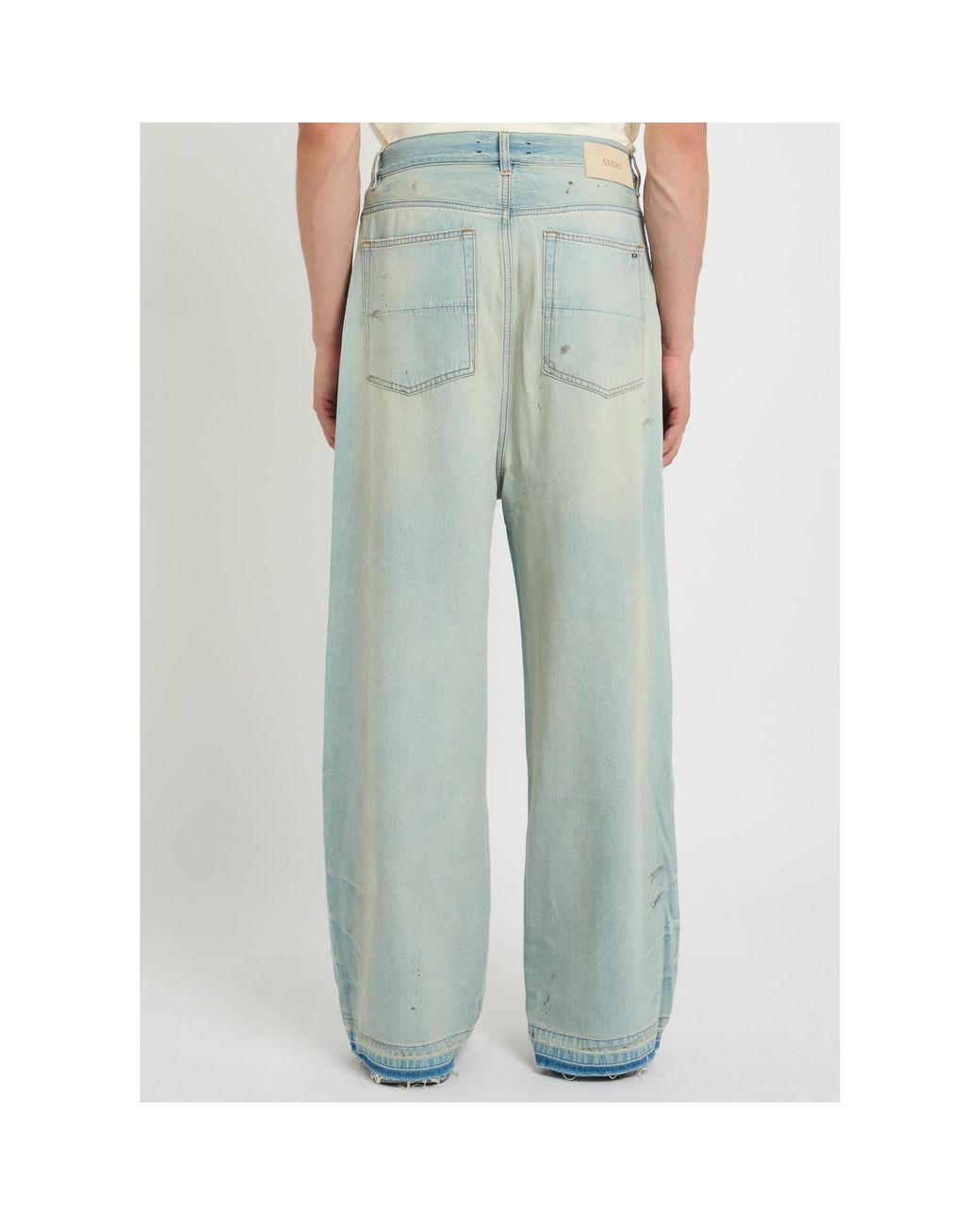 Amiri Blue Wide-Leg Jeans for men