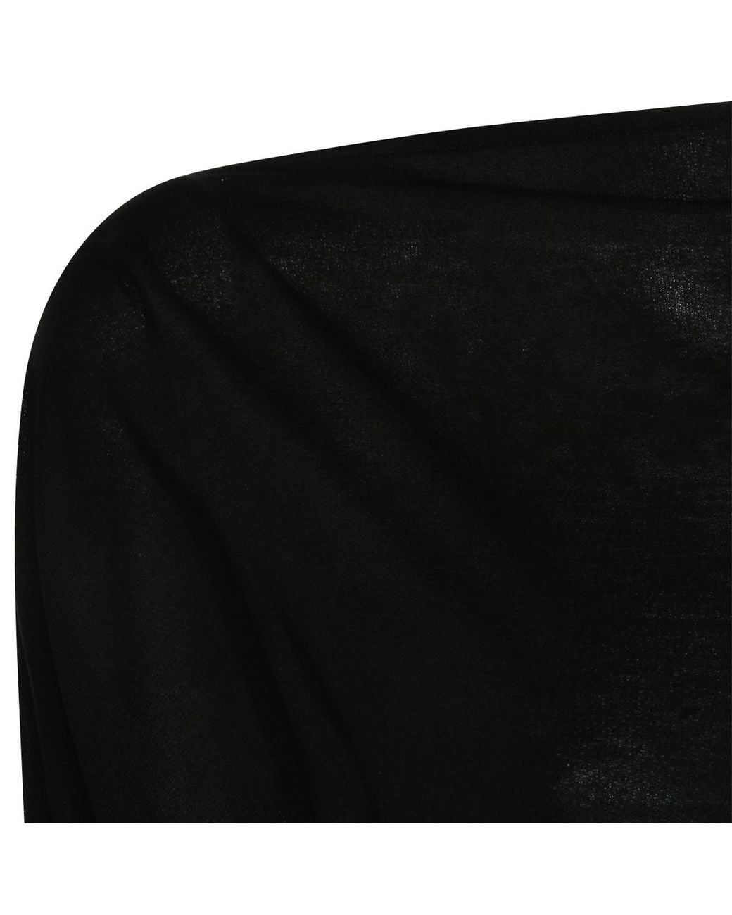Totême Black Totême Drop Shoulder Boat Neck Top