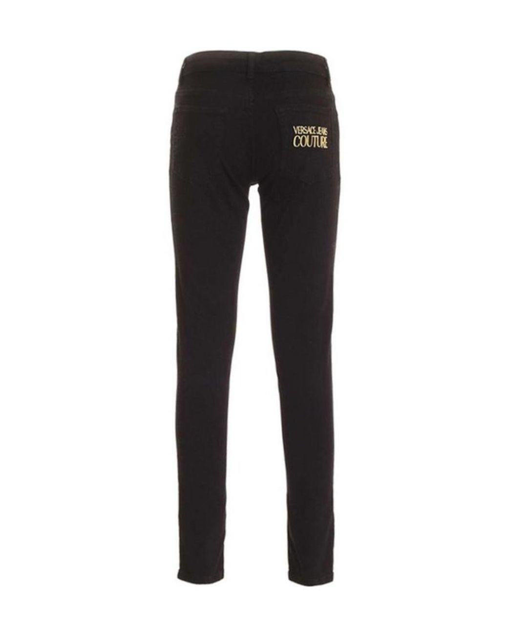 Versace Jeans Black Logo Denim Pants