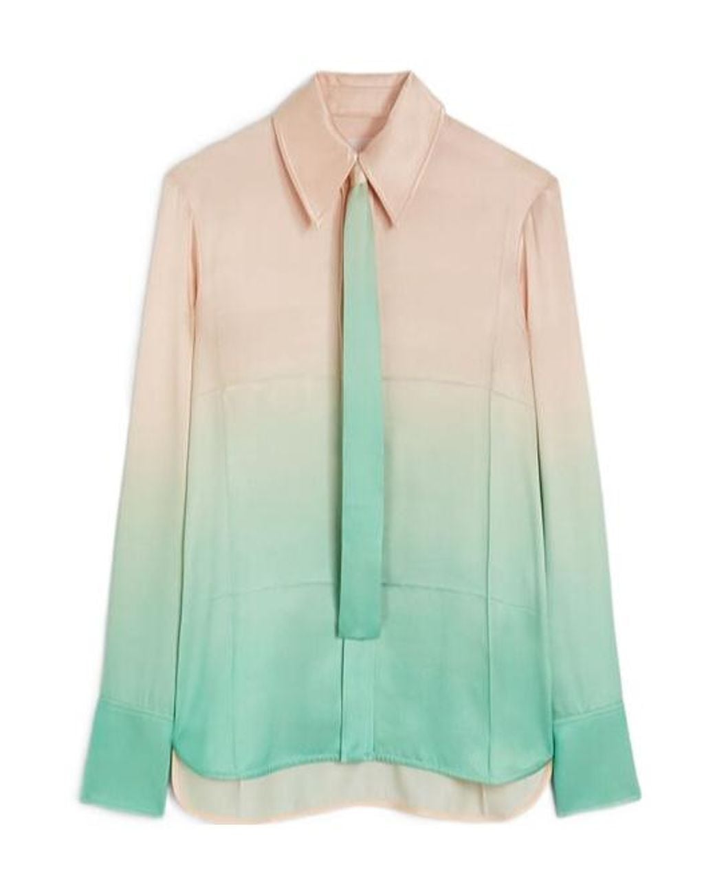 Jil Sander Green Shirt With Tie