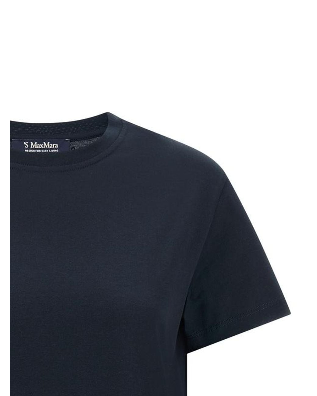 Max Mara Blue Edile Logo Printed Crewneck T-Shirt