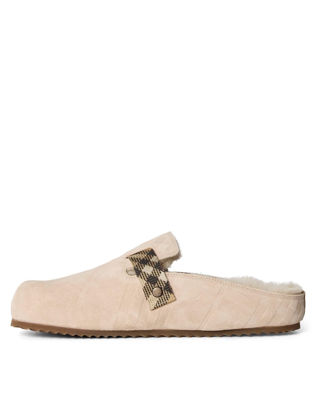 Burberry White Solid Color Mules
