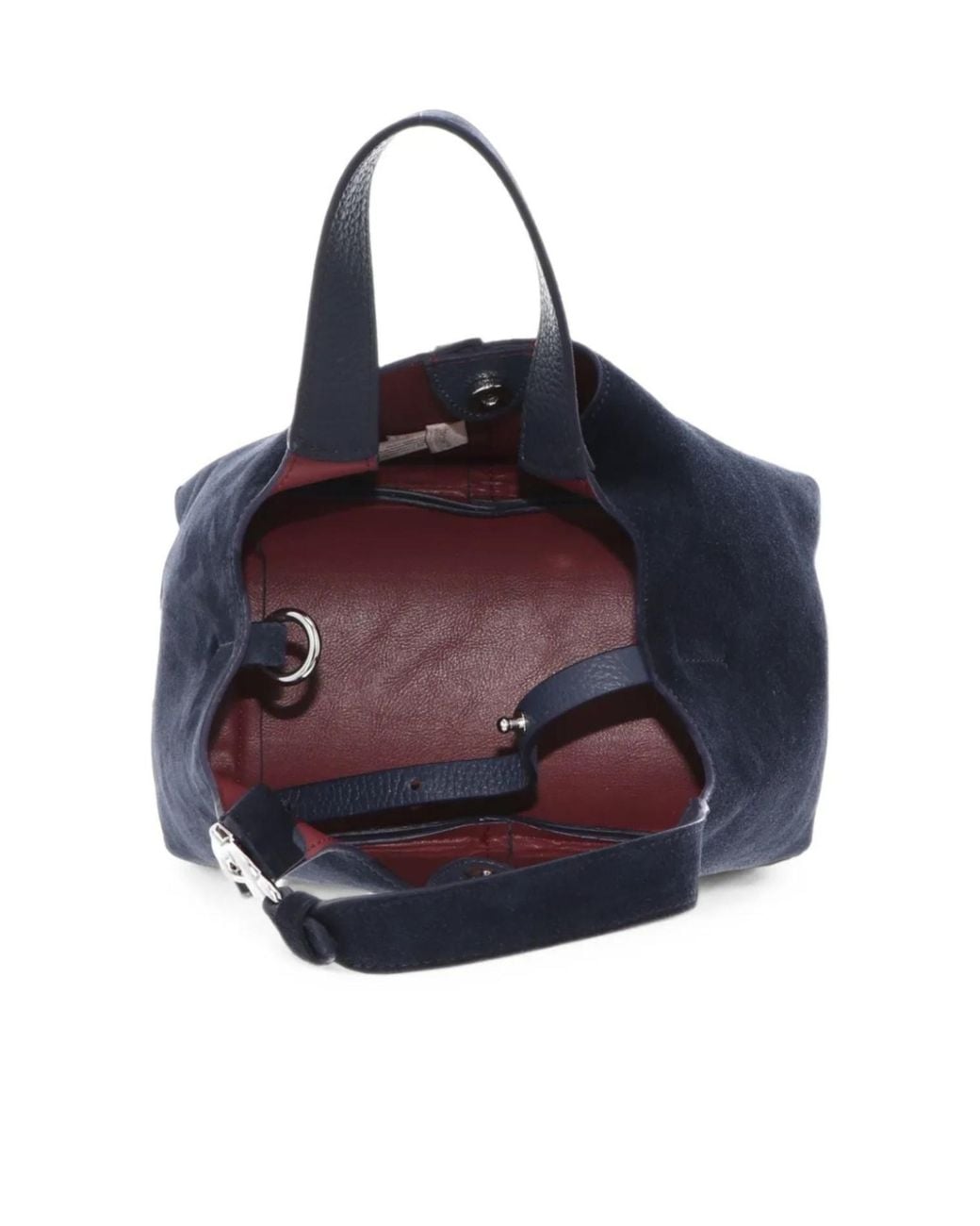 Coccinelle Blue Suede Tote Bag
