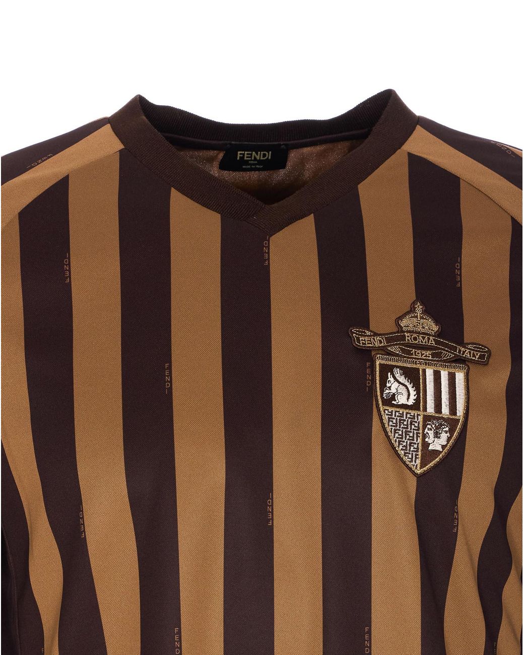 Fendi Brown T-Shirt And Polo Shirt for men