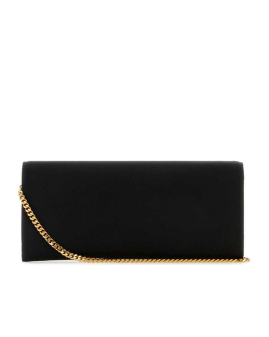 Tom Ford Black Satin Bar Clutch Bag